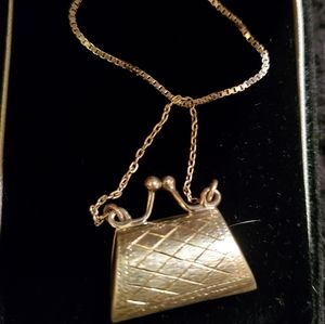 Silver locket necklace